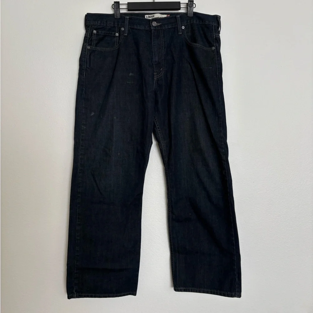 Levi's 569 Men's Deep Indigo Loose Straight Jeans 36×30